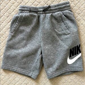 Nike Gray Athletic Shorts with Elastic Waistband